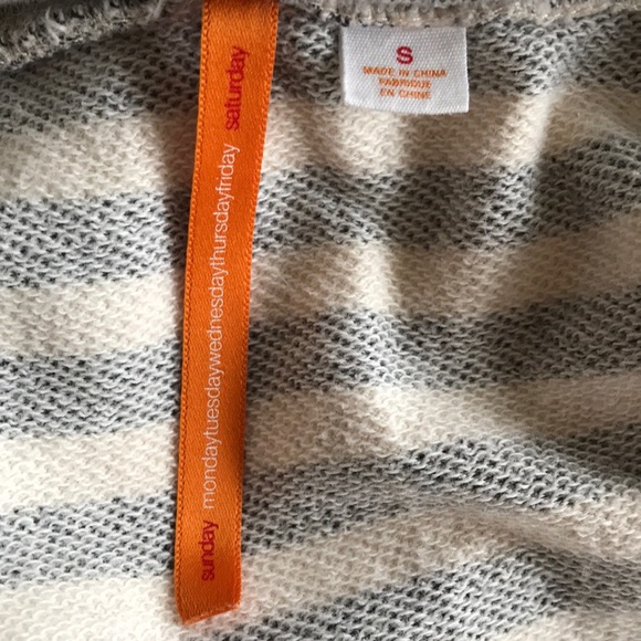 Anthropologie ‘Linear Edit’ Stripe Button Hoodie - Picture 4 of 7